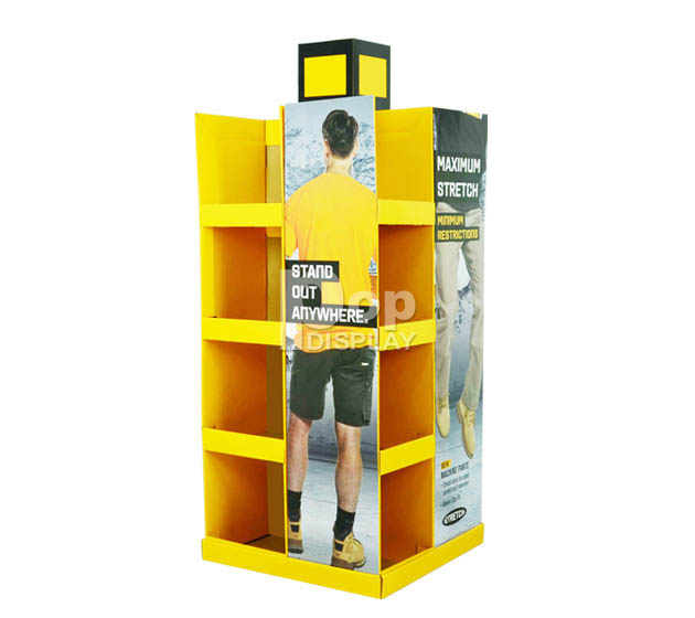 Hot sale 4 shelf pallet display