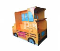 Pallet displays - Cardboard school bus shaped paper pallet display