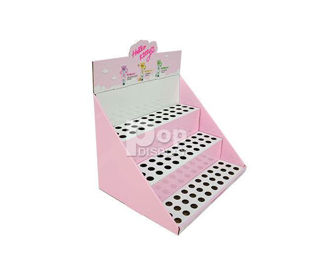 Hand cream 3 shelves counter display with holes