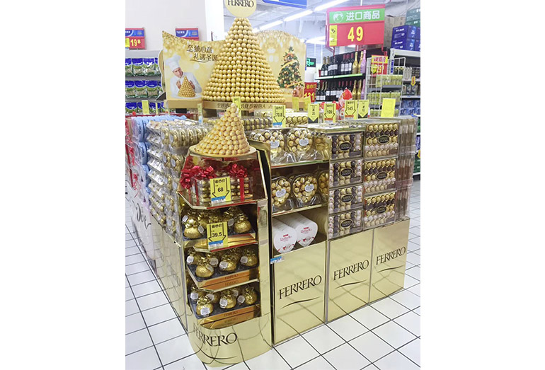Ferrero cardboard display