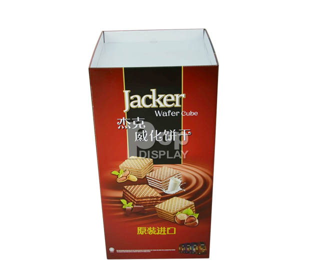 Jacker wafer cube case, cardboard dump bins